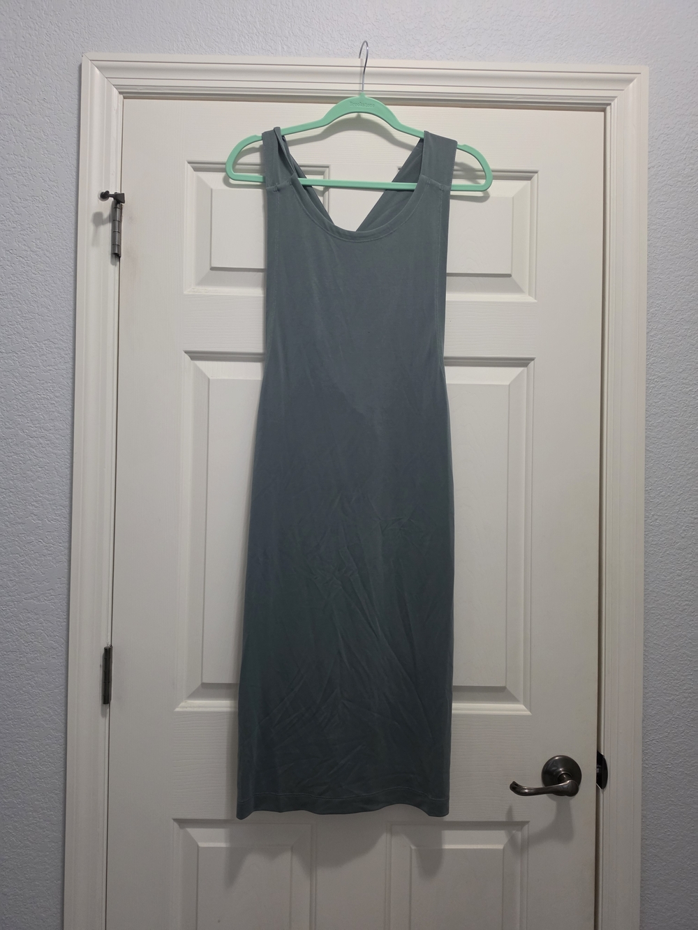 Donna Karan Sleeveless Midi Active Dress in Sage Green Size Small Like New